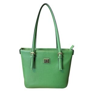 Anne Klein Grass Green Medium Perfect Tote Bag Purse, Spring, St. Patty's Day